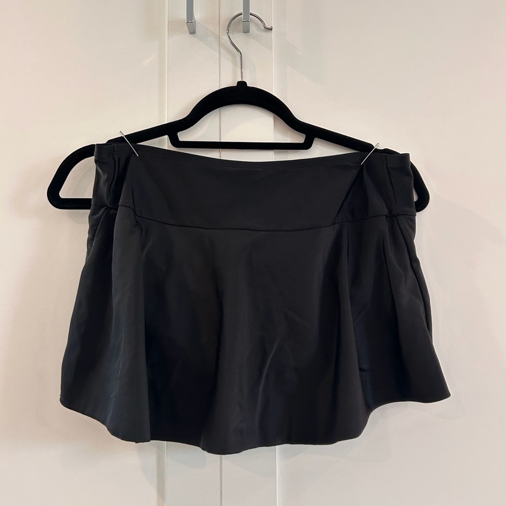 (2) N - Beach Bump Black Maternity Swim Skirt